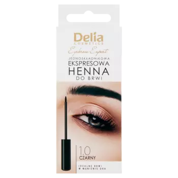 Хна для бровей 1.0 черная Delia Express, 6 мл