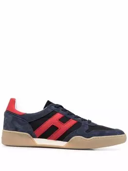 Hogan кроссовки H357 на шнуровке, синий