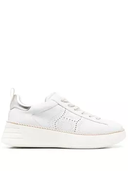 Hogan кроссовки на шнуровке, белый