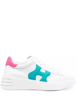 Кроссовки Hogan Rebel, белый/розовый/зеленый
