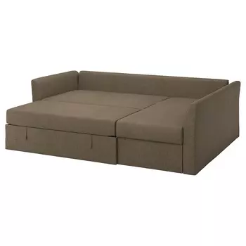 ХОЛЬМСУНД Диван-кровать угловой, Киланда серо-коричневый HOLMSUND IKEA