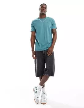 Hollister - Голубая футболка с логотипом