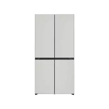 Холодильник LG F622MGG31B, серый