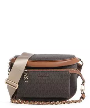 Холщовая поясная сумка Slater Michael Kors, коричневый