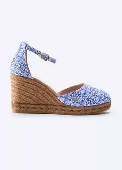Холщовые эспадрильи Estartit Limited Edition на танкетке Viscata, цвет Canvasmajolica