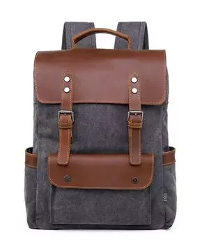 Холщовый рюкзак Valley Hill TSD BRAND, серый