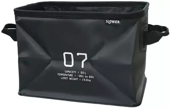 ХРАНЕНИЕ МЕДЛЕННОГО ПОДВЕСА SLW270 Складная коробка, подвеска, хранилище, 5,3 галлона (20 л), черный, 5,3 галлона (20 л) SLOWER, Black