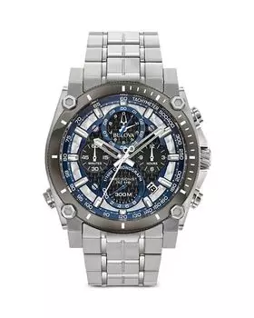 Хронограф Precisionist Champlain, 46,5 мм Bulova, цвет Gray