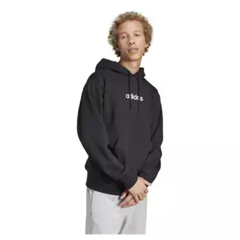 Худи adidas Essentials Linear Fleece, черный
