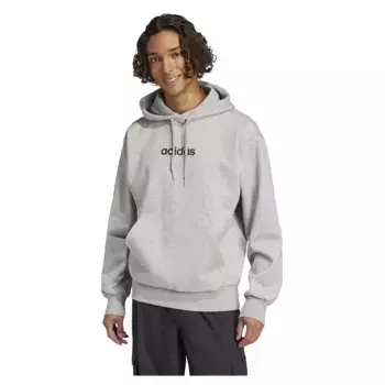 Худи adidas Essentials Linear Fleece, серый