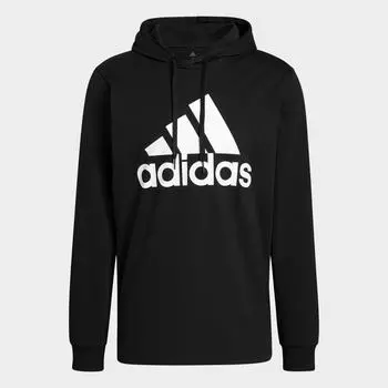 Худи Adidas Essentials Logo, черный/белый