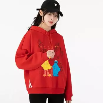 Худи Adidas, красный/мультиколор