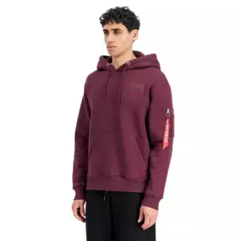Худи Alpha Industries Back Print, фиолетовый