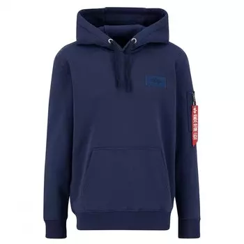 Худи Alpha Industries Back Print, синий