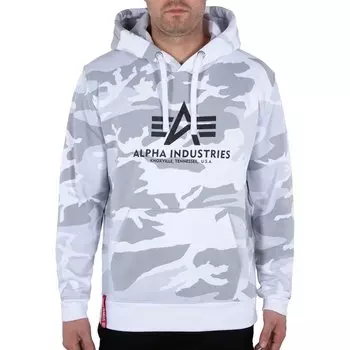 Худи Alpha Industries Basic Camo, белый