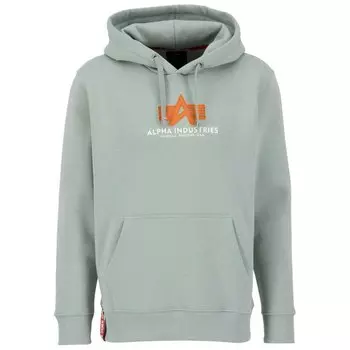 Худи Alpha Industries Basic Rubber, зеленый
