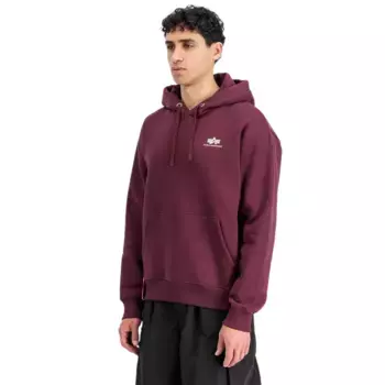 Худи Alpha Industries Basic Small Logo, фиолетовый