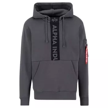 Худи Alpha Industries Front Print, серый
