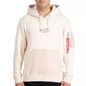 Худи Alpha Industries Nylon Pocket, белый