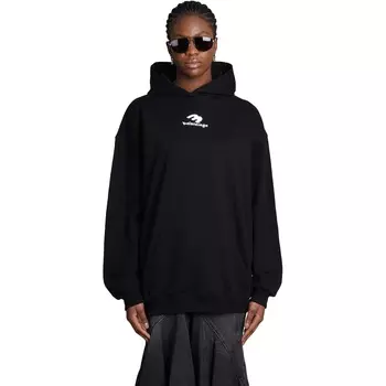 Худи Balenciaga Cotton, черный