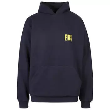 Худи Balenciaga FBI Printed, темно-синий