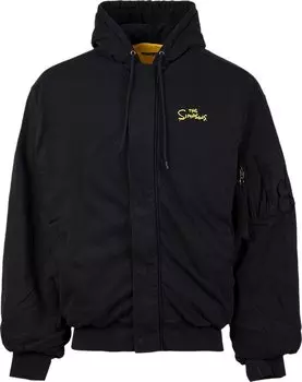 Худи Balenciaga x The Simpsons Padded Bomber Hoodie 'Black', черный