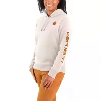 Худи Carhartt Relaxed Fit Midweight Logo Sleeve Graphic, бежевый