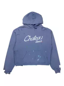 Худи Chteau Ranch с эффектом потертости GALLERY DEPT., синий