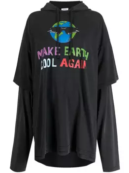Худи Cool Earth VETEMENTS, серый