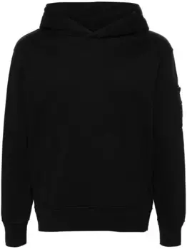 Худи Diagonal Fleece C.P. Company, черный