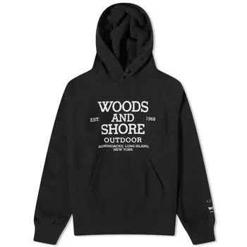 Худи Engineered Garments Raglan Woods, черный