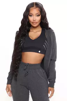 Худи Fashion Nova 70675A, угольный