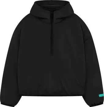 Худи Fear of God Essentials Nylon Filled Half Zip 'Jet Black', черный