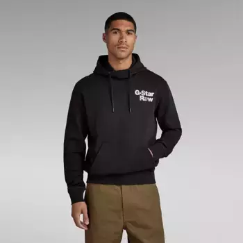 Худи G-Star Back Print, черный