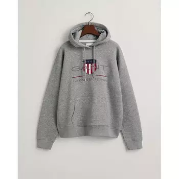 Худи Gant Rel Archive Shield, серый