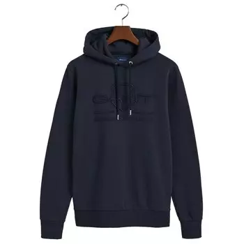 Худи Gant Tonal Regular Fit, синий