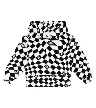 Худи из хлопка с принтом MM6 Maison Margiela, разноцветный