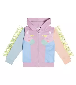 Худи из хлопка с принтом Stella McCartney Kids, разноцветный