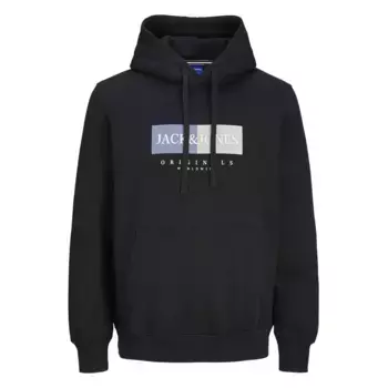Худи Jack & Jones Frederiksberg Box Plus Size, черный