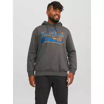 Худи Jack & Jones Logo 2 Col Plus, серый