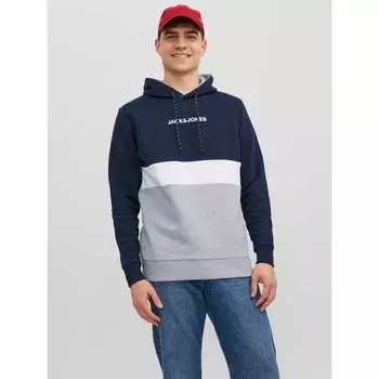 Худи Jack & Jones Reid Blocking, синий