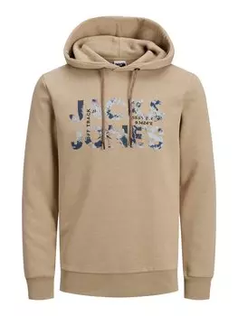 Худи Jack & Jones Tech Logo, бежевый