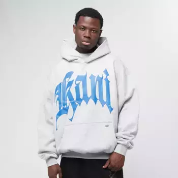 Худи Karl Kani Puffy Kani Oversized, серый/синий