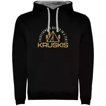 Худи Kruskis Everything Is Better Bicolor, черный