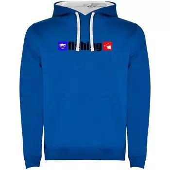Худи Kruskis Fishing Two-Colour, синий