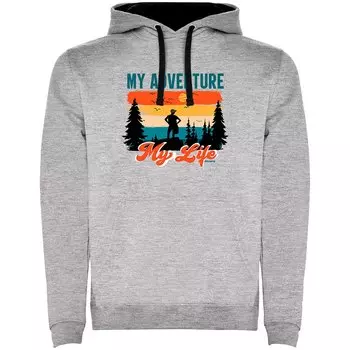 Худи Kruskis My Adventure Two-Colour, серый