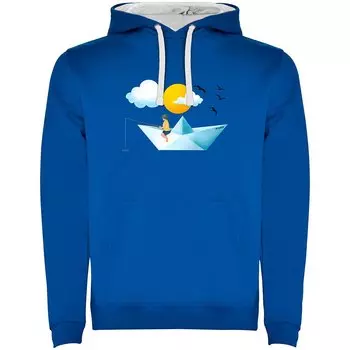Худи Kruskis Paper Boat Two-Colour, синий