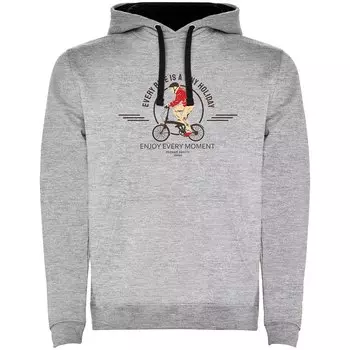Худи Kruskis Tiny Holiday Two-Colour, серый