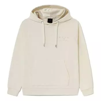 Худи Li-Ning Wade Series Alphabet Pattern Fleece Lined Pullover Hoodie 'Cream White', белый