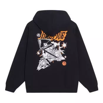 Худи Li-Ning x BADFIVE Sports Style Hoodie 'Black White', черный